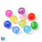 BeadTin Transparent 4mm Faceted Rondelle Plastic Beads (Box/10 Colors)